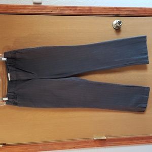 Women's St. John's Bay Gray Stretch Striped Dress Slacks, Size 10